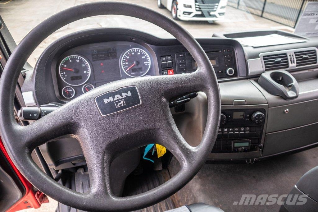 MAN TGS 33.360 BB + KENNIS 16 T/M -3XHYDR. 플랫베드/드롭사이드 트럭