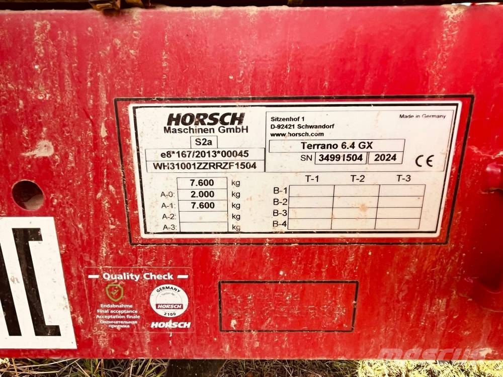 Horsch Terrano 6.4 GX Chisel ploughs