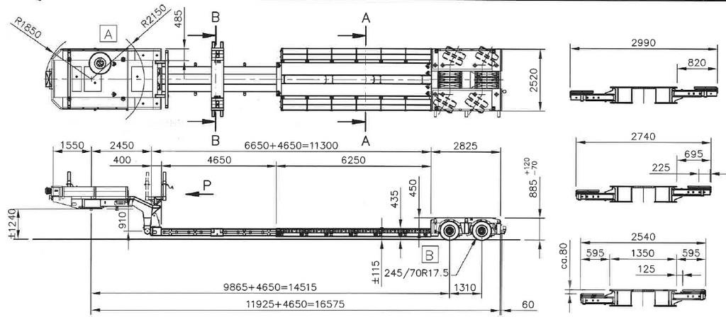 Nooteboom EURO-38-02 / AGRI / EXTENDABLE / REMOVABLE NECK Diepladers