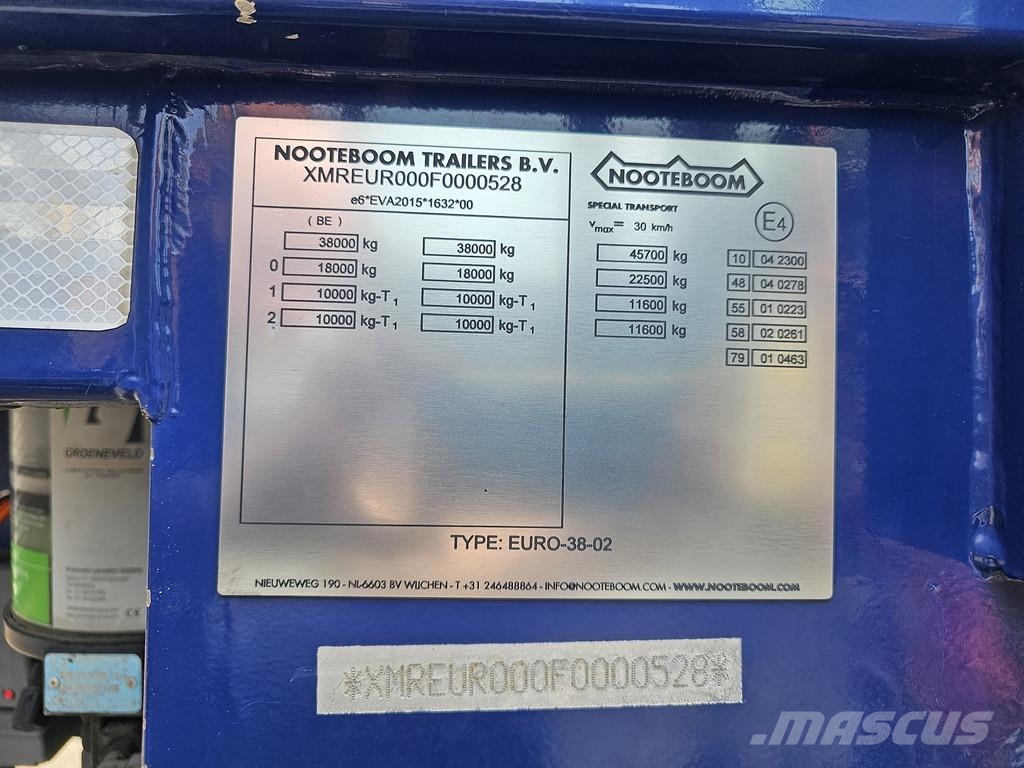 Nooteboom EURO-38-02 / AGRI / EXTENDABLE / REMOVABLE NECK Diepladers