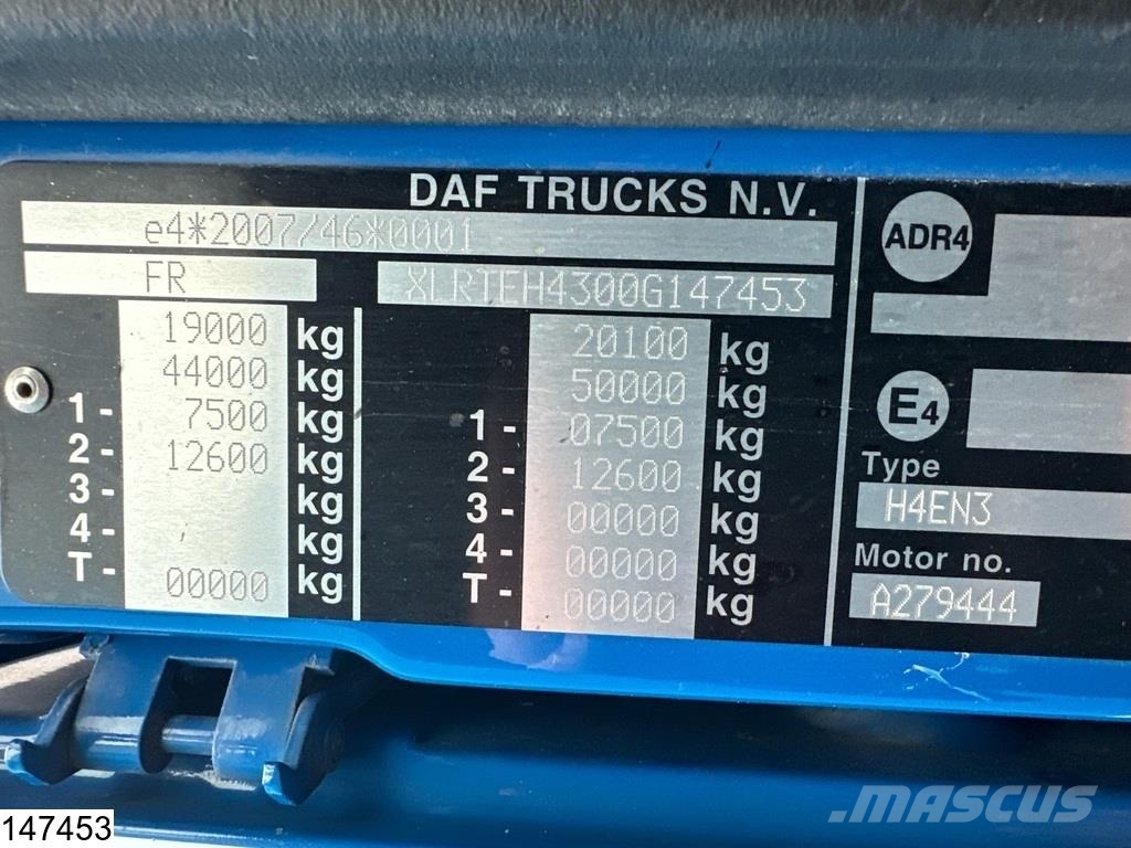 DAF XF 460 EURO 6, Retarder, ACC Vlačilci