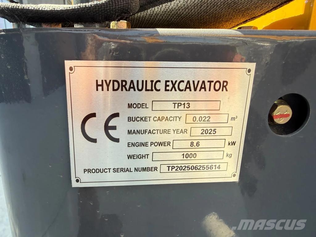  TP13 Mini-bagger NEU Mini ekskavatori < 7 t