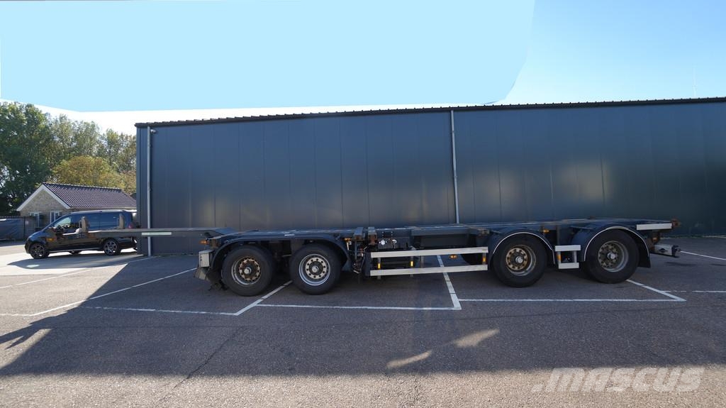 D-tec 4 axle breaker container chassis Konteinerveo poolhaagised