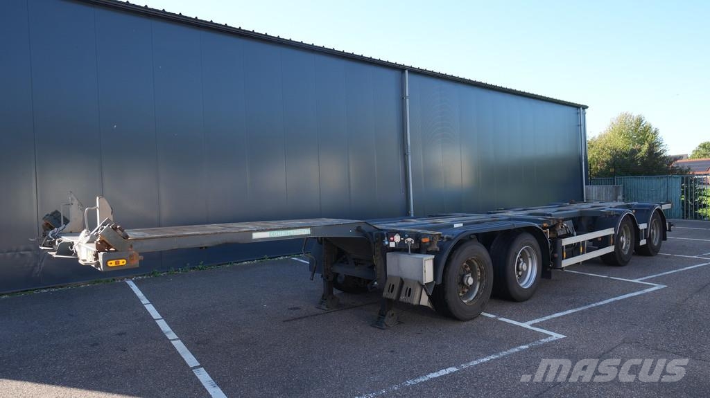 D-tec 4 axle breaker container chassis Konteinerveo poolhaagised