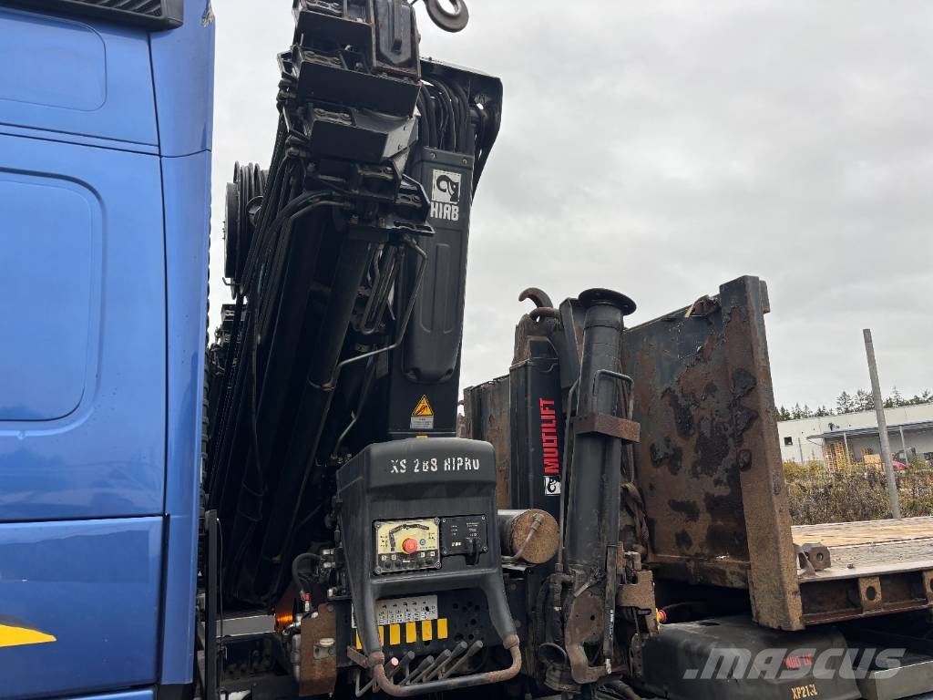 Volvo FM - HIAB 288 E-5 HIPRO Rol kiper kamioni s kukama za dizanje
