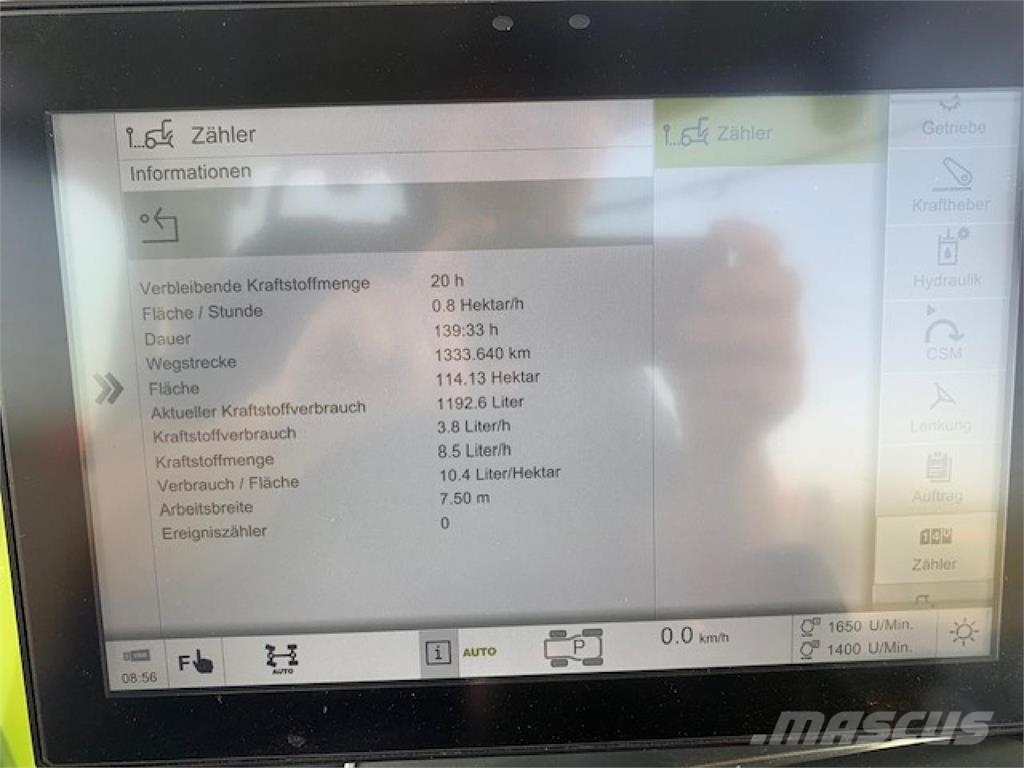 CLAAS Axion 870 CMATIC, Touch, S10, 3255Bh,TOP 트랙터