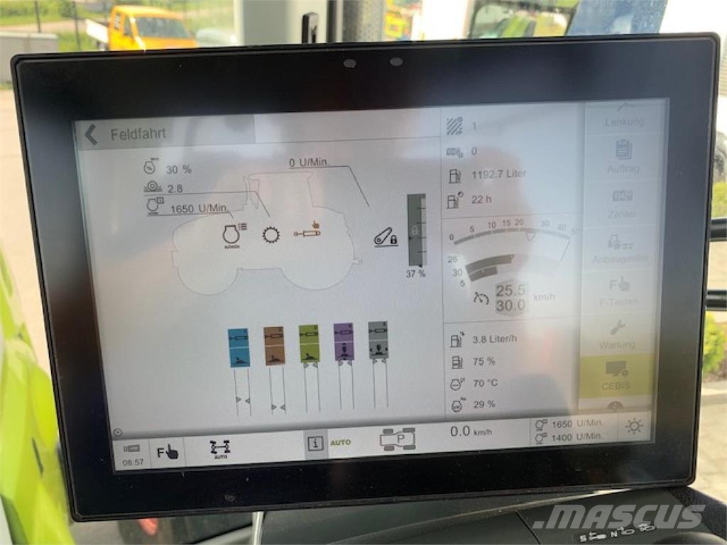 CLAAS Axion 870 CMATIC, Touch, S10, 3255Bh,TOP 트랙터