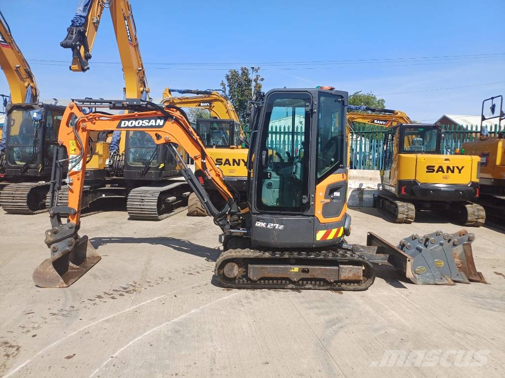 Develon DX 27 Z-7 Mini ekskavatörler, 7 tona dek