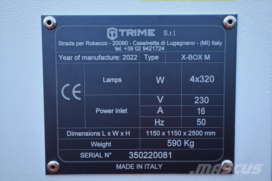 Trime X-BOX M 4 x 320W Valid inspection, Max Boom Height أبراج خفيفة