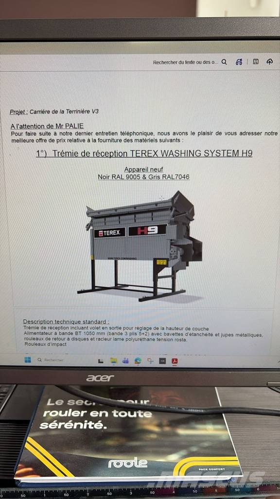 terex h 9 washingplant h9 Osztályozó berendezések