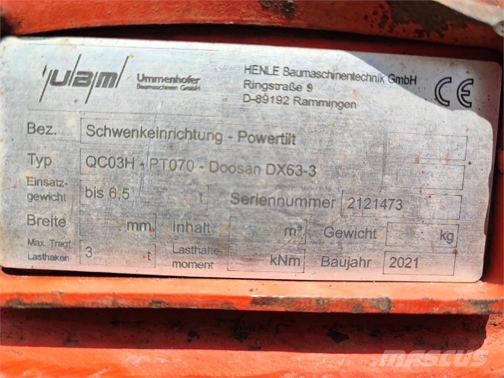 Doosan Doosen DX63-3 Verstellausleger Kettenbagger Minigraafmachines < 7t