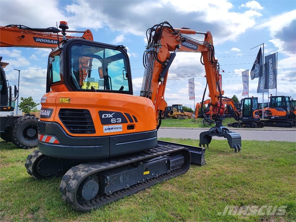 Doosan Doosen DX63-3 Verstellausleger Kettenbagger Minigraafmachines < 7t