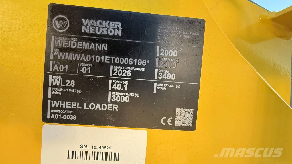 Wacker Neuson WL28 Lagermaskin Luleå Hjullastare