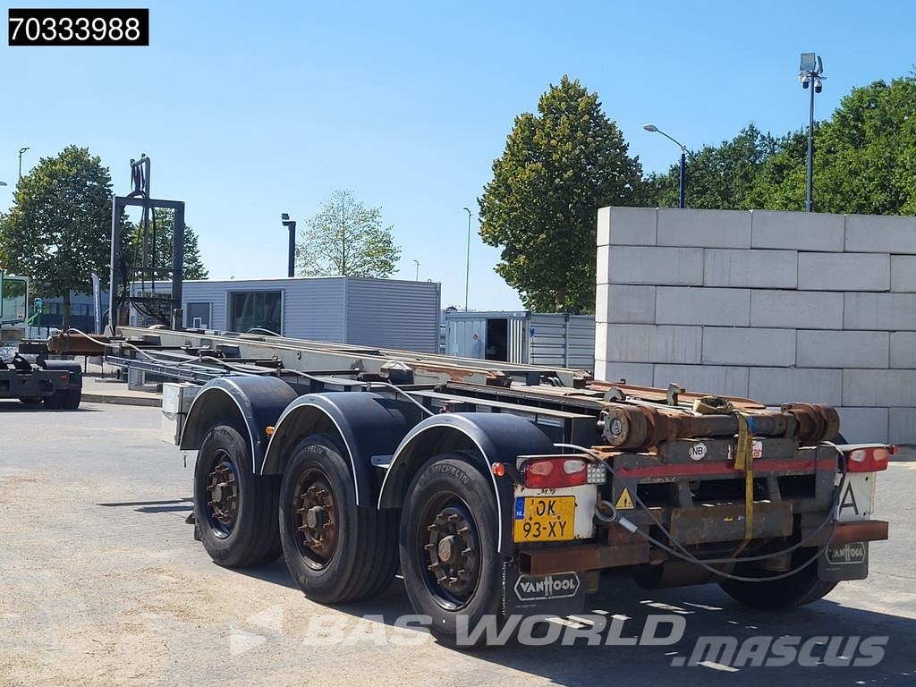 Van Hool Steillader 90% 20ft Kip Remote Control Lift Axle B Containerframe semi-trailers