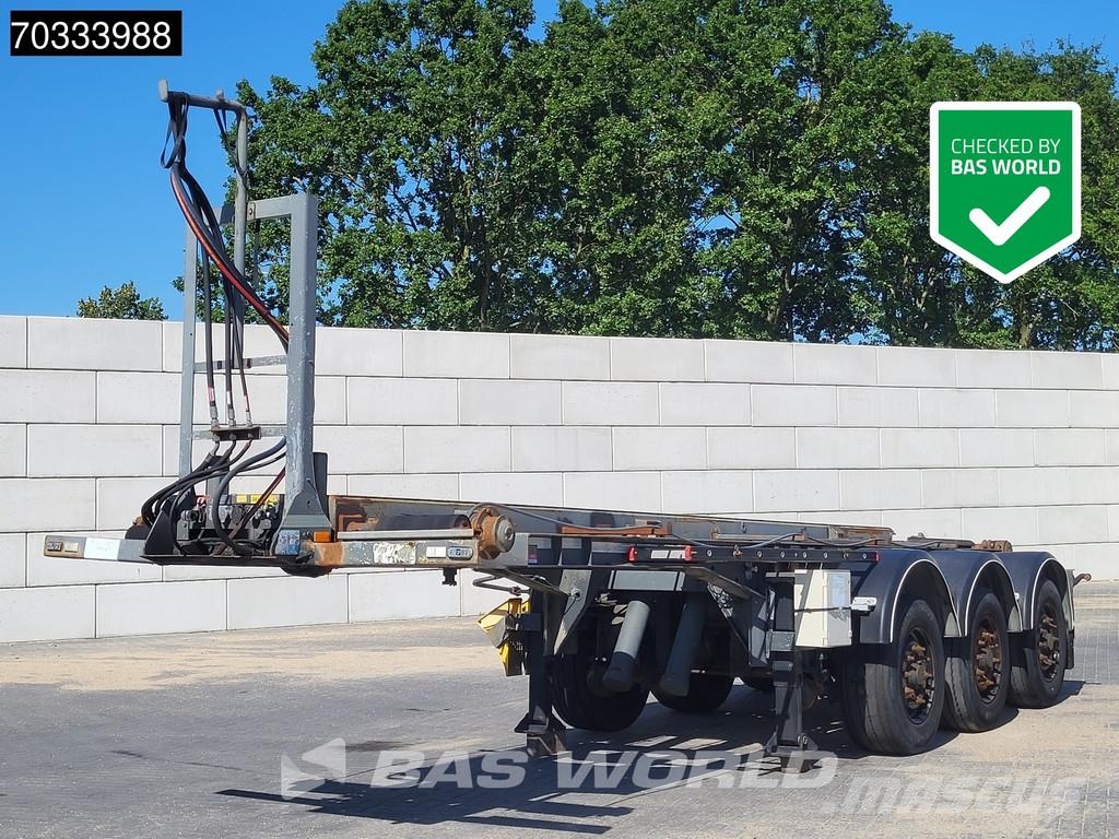 Van Hool Steillader 90% 20ft Kip Remote Control Lift Axle B Containerframe semi-trailers