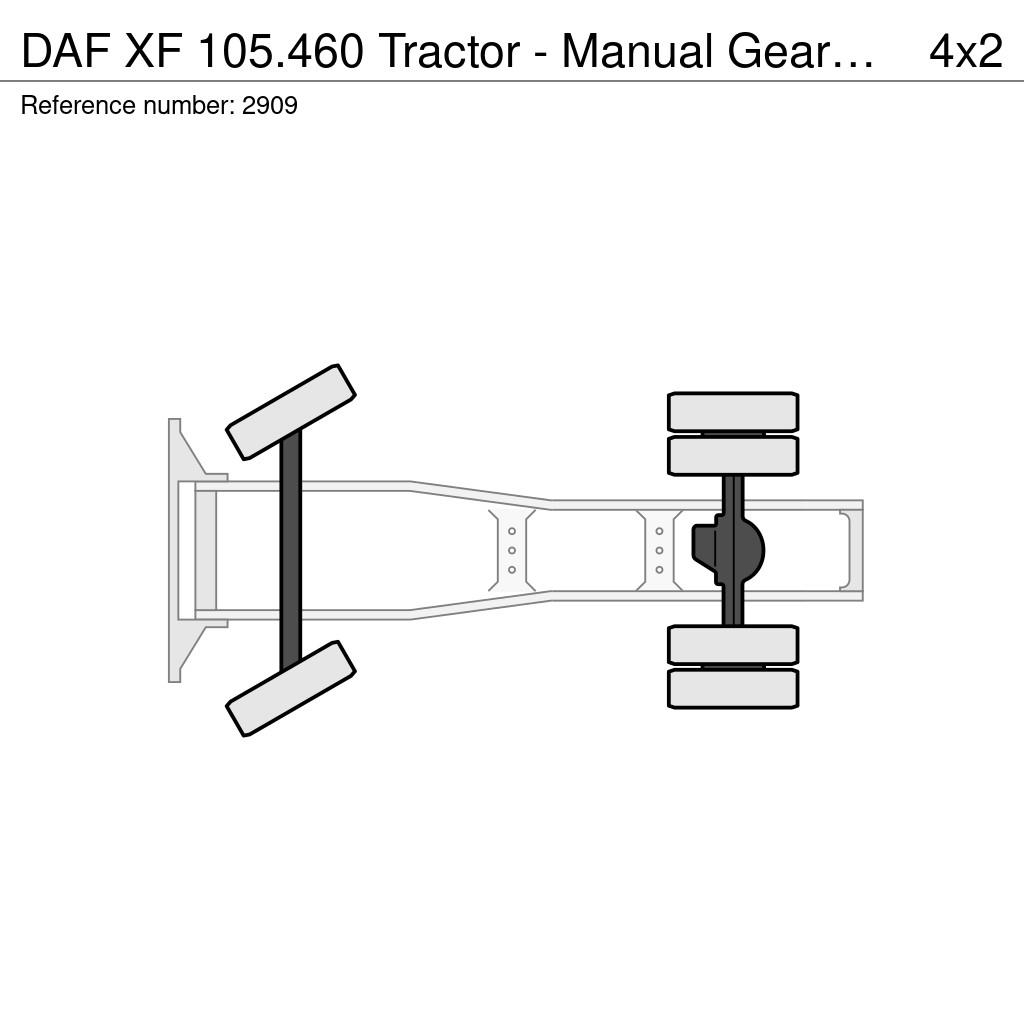DAF XF 105.460 Tractor - Manual Gearbox - Steel/Air - Vlačilci
