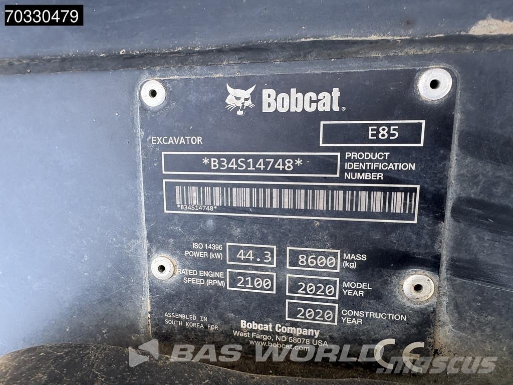 Bobcat E85 Verstelausleger - Klima Mini bageri <7t