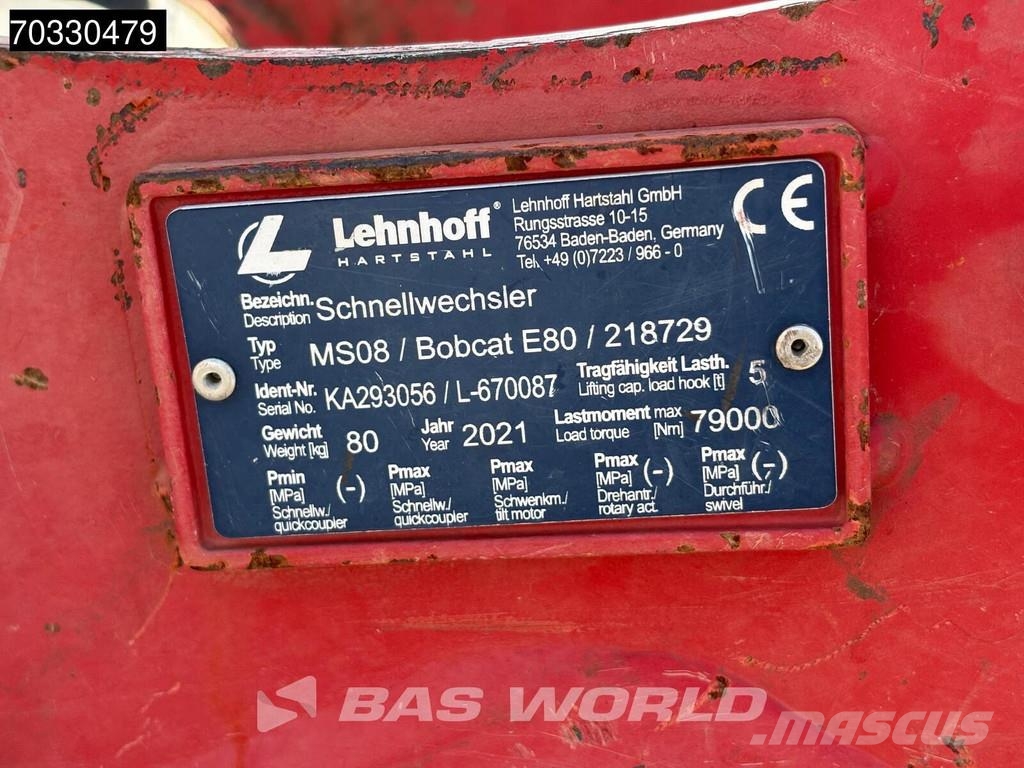 Bobcat E85 Verstelausleger - Klima Mini bageri <7t