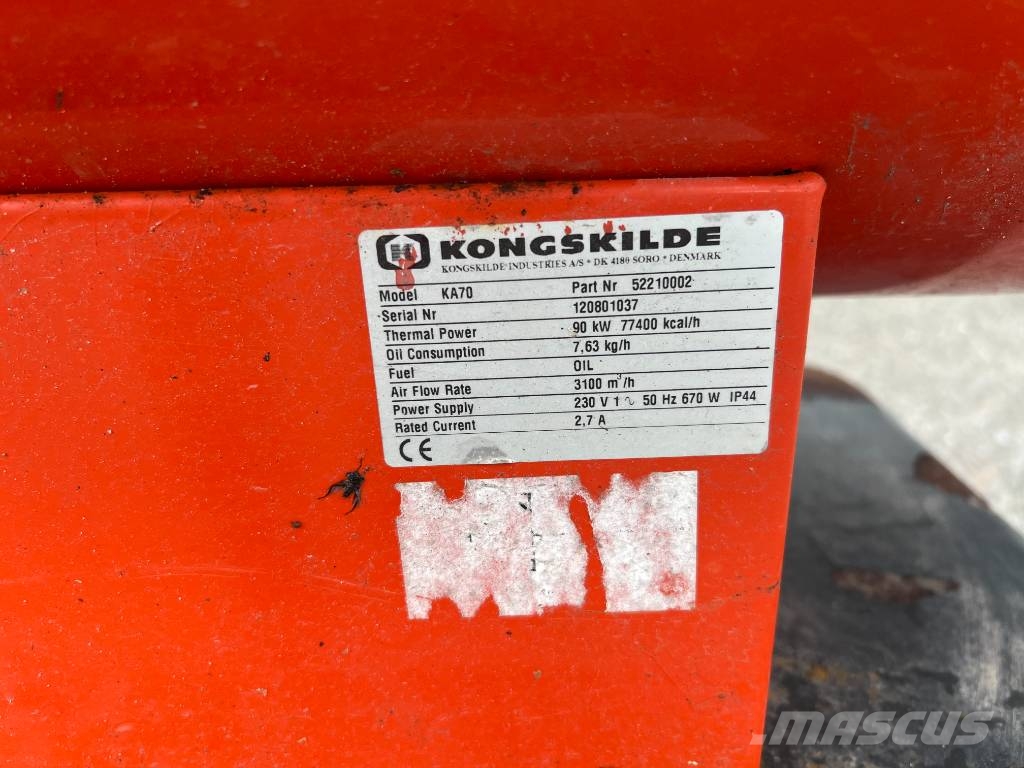 Kongskilde KA70 Varmekanon Secadoras de grano