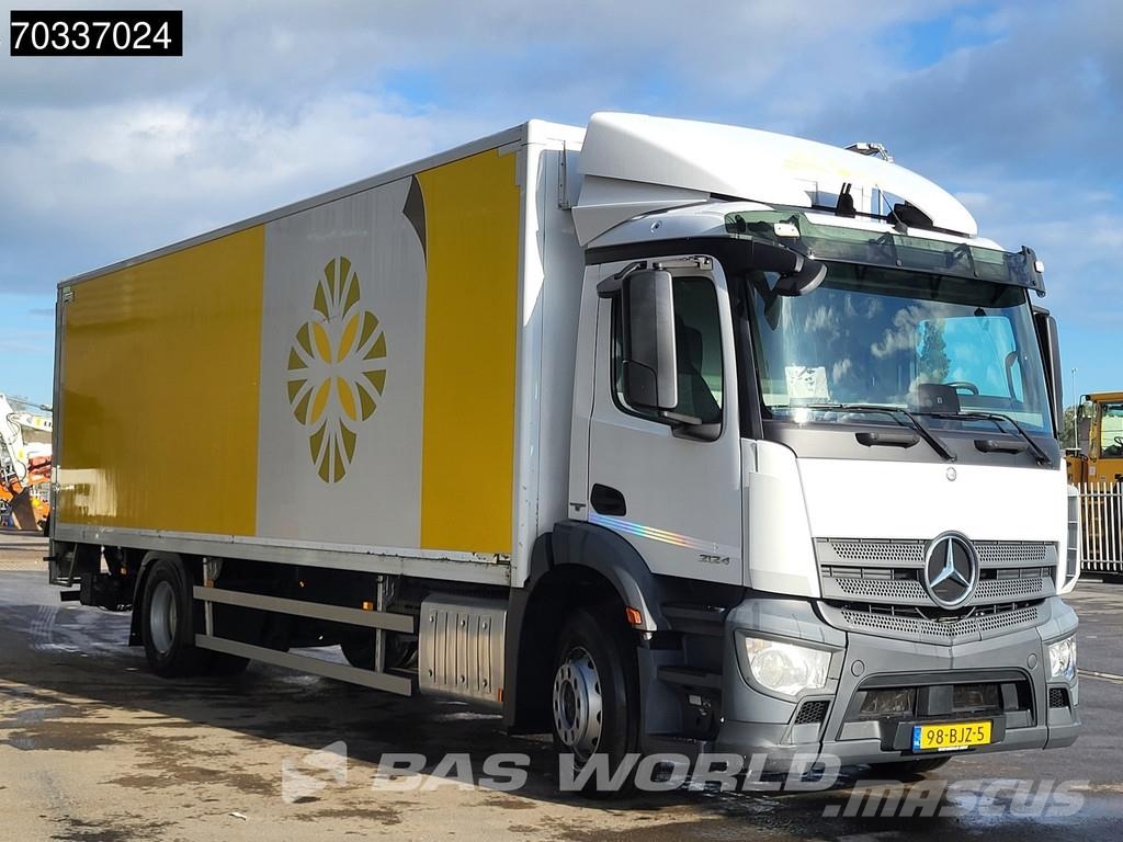 Mercedes-Benz Antos 2124 4X2 8,65m Box 2t Tailgate Automatic Eur Sanduk kamioni