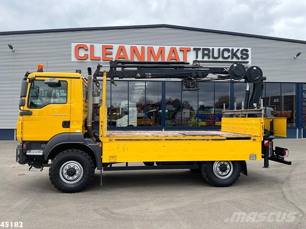 MAN TGM 13.290 4x4 Hiab 9 Tonmeter laadkraan Just 222. Visurgājēji celtņi