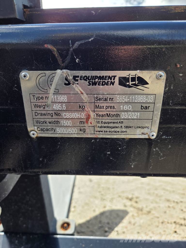 SE Equipment Hydrauliskt gaffelställ ملحقات أمامية للوادر