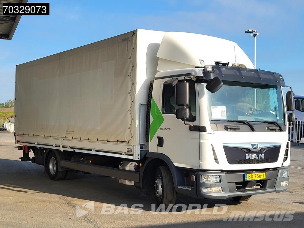 MAN TGL 12.220 4X2 12tons curtainsides 1000kg Ladebord Kamioni sa ciradom
