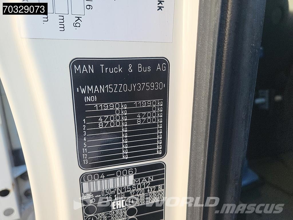 MAN TGL 12.220 4X2 12tons curtainsides 1000kg Ladebord Kamioni sa ciradom