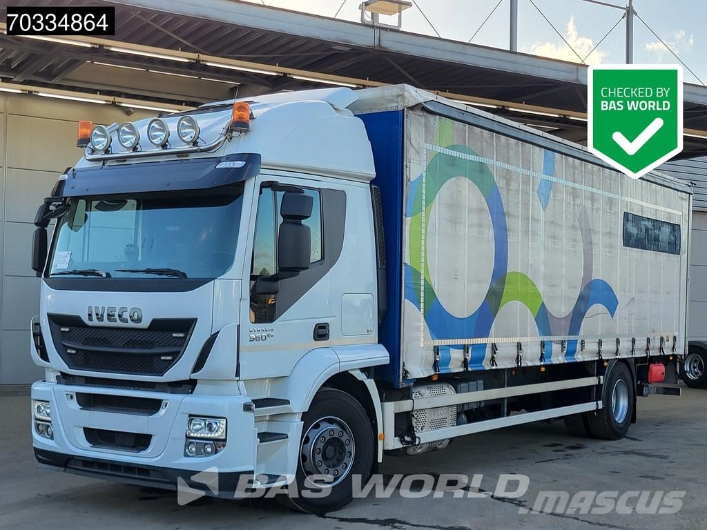 Iveco Stralis 360 Stralis 4X2 20tonner 2000kg Ladebordwa Curtain sider trucks