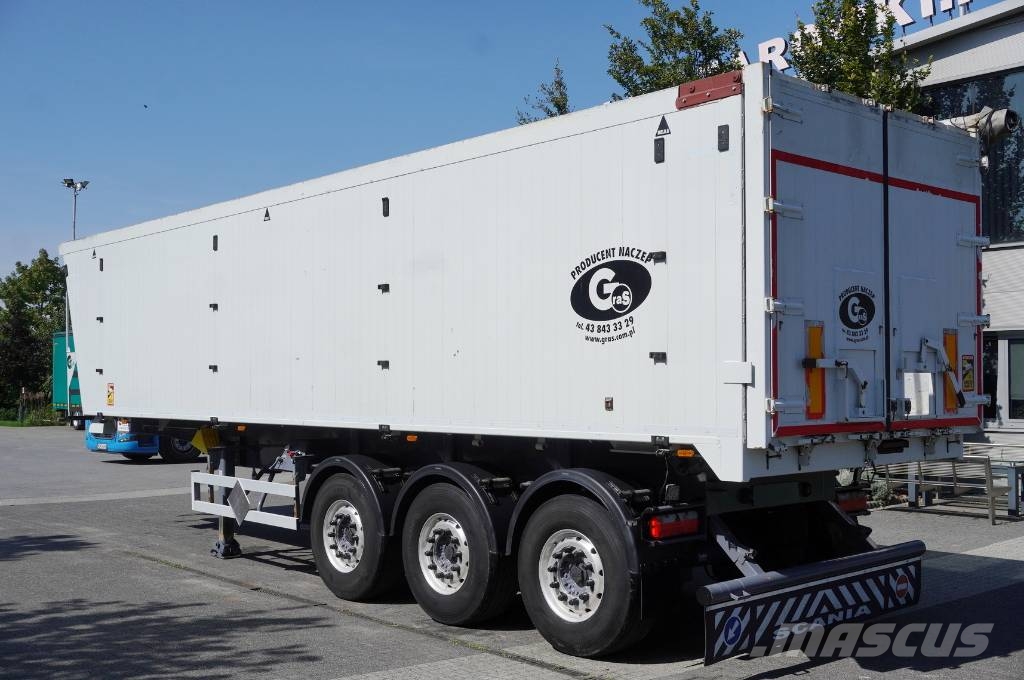 Gras aluminum tipper semi-trailer 48 m³ Semirremolques de volteo