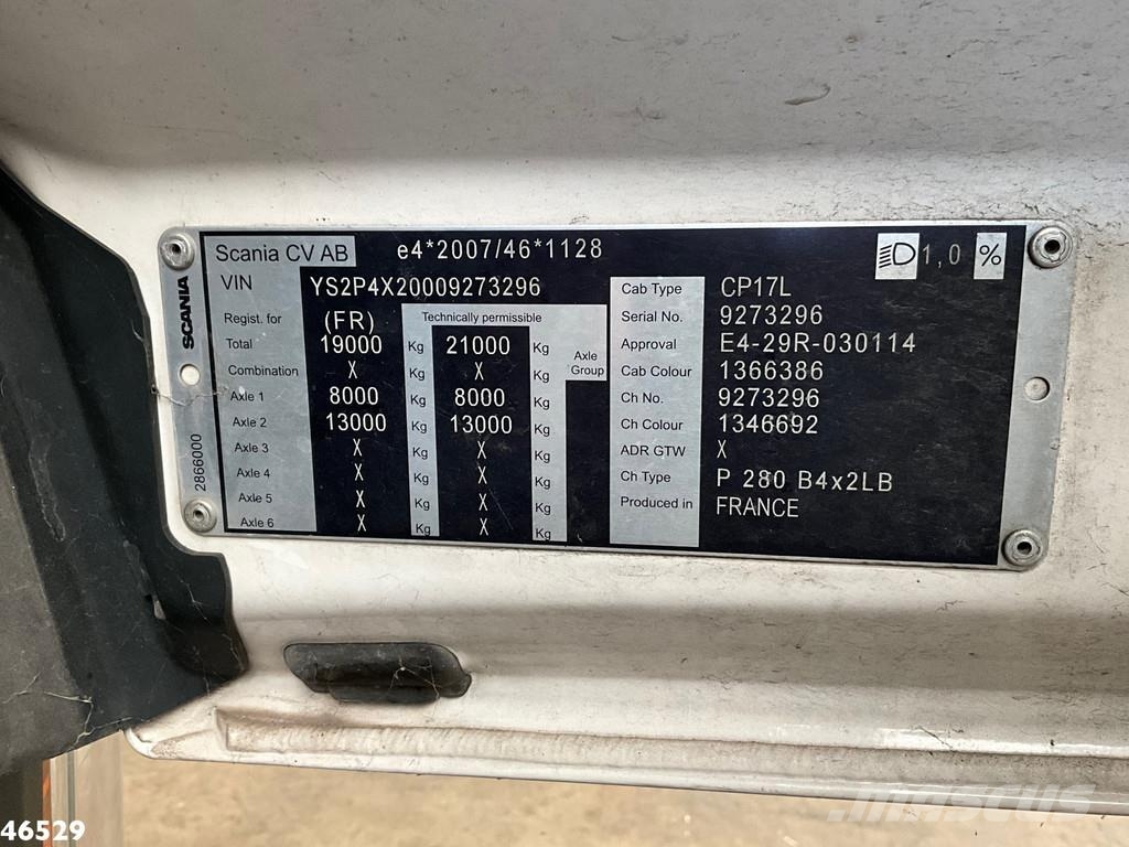 Scania P 280 Euro 6 Palfinger 12 Tonmeter laadkraan Grúas todo terreno