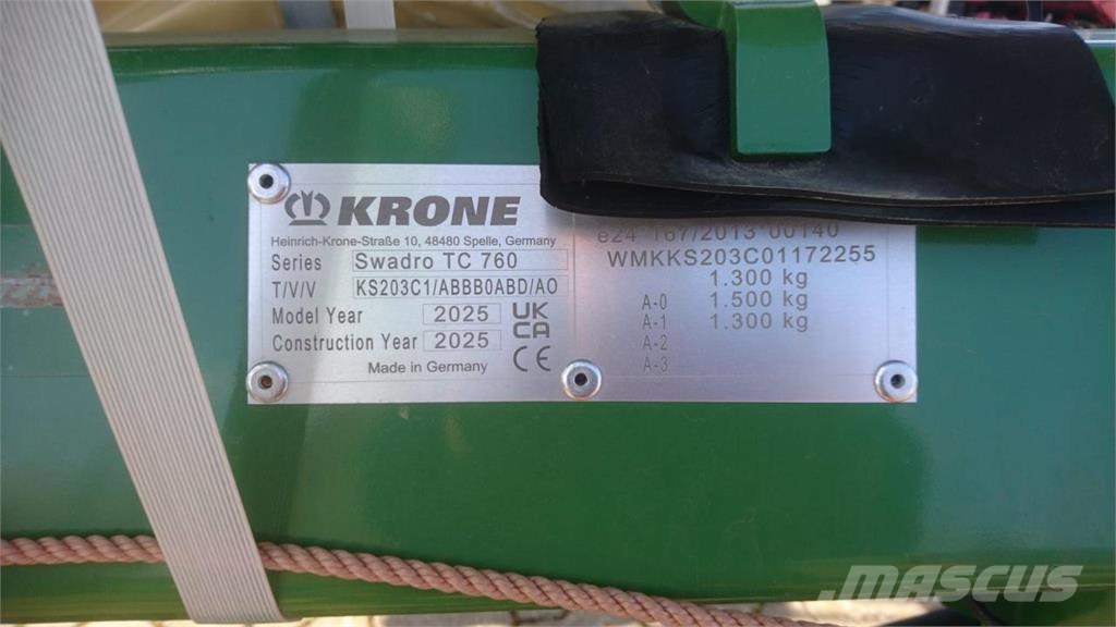 Krone Swadro TC 760 Windrowers