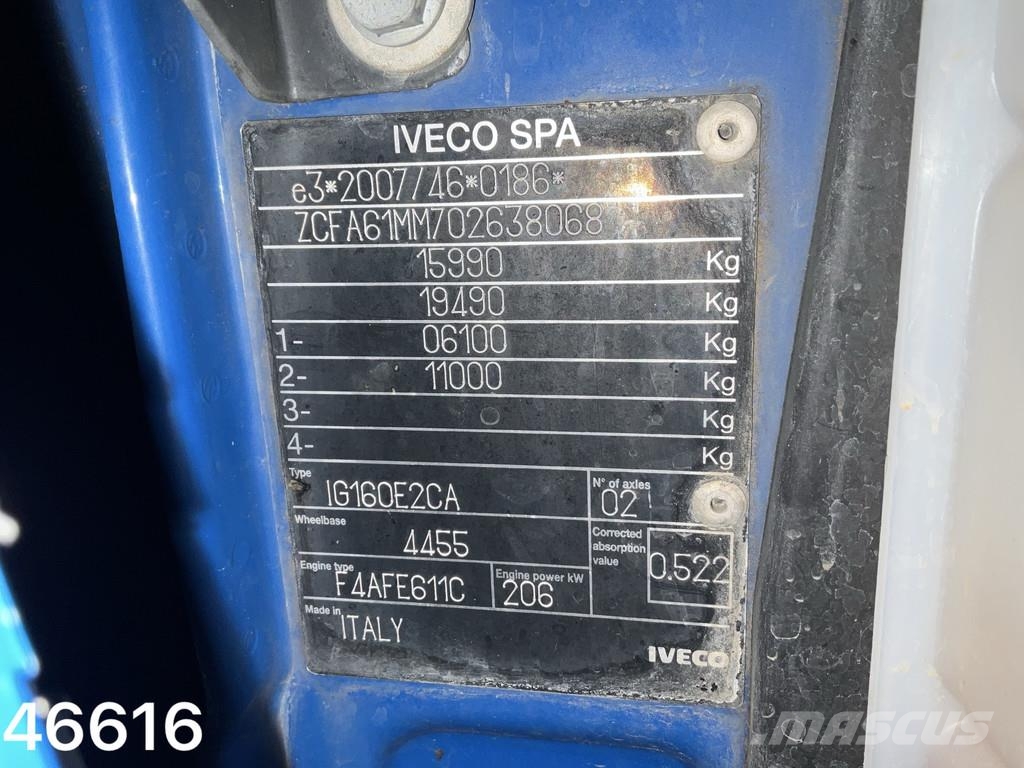 Iveco Eurocargo ML160E28 Euro 6 Hyvalift haakarmsysteem Hákový nosič kontejnerů
