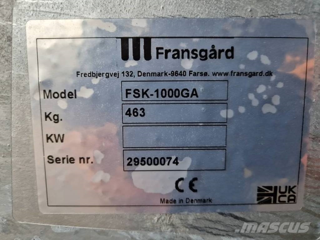 Fransgård FSK-1000GA 砂鹽撒布機