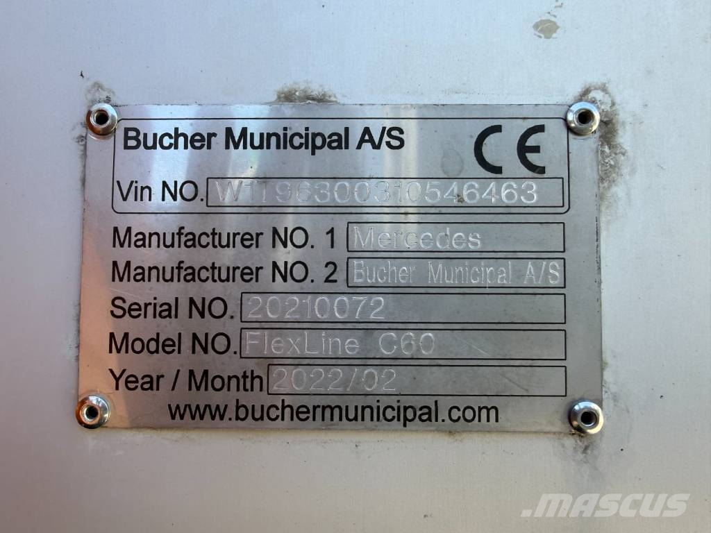 Mercedes-Benz Actros 1833 4x2 Bucher FlexLine C60 Paine-/imuautot