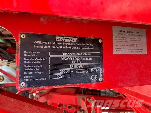 Grimme REXOR 6200 PLATINUM Disques Lantbruk - Övrigt