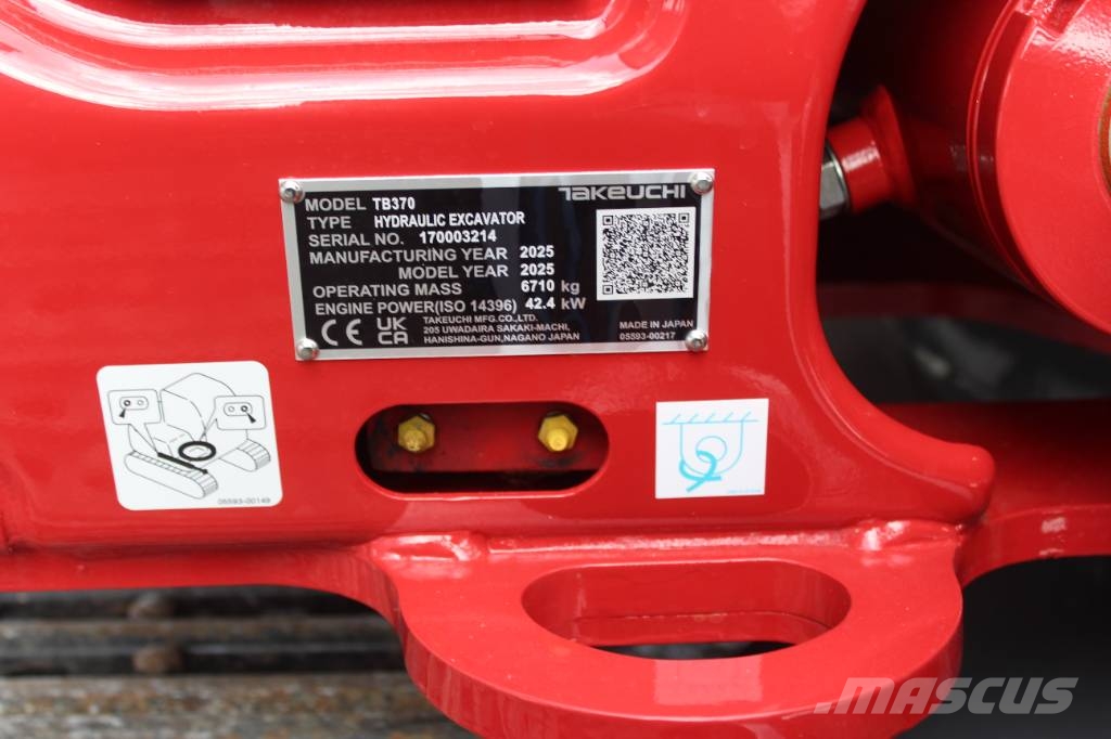 Takeuchi TB 370 Mini pelle < 7t