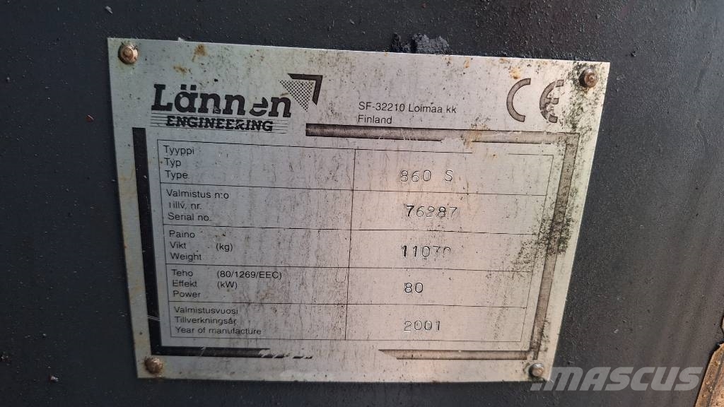 Lännen 860 S Grävlastare