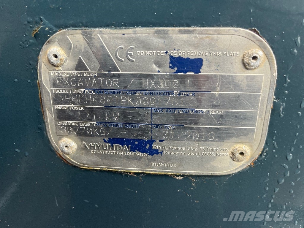 Hyundai HX 300 L Bageri gusjeničari
