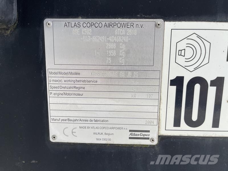 Atlas Copco XAHS 186 DD - N Kompresory