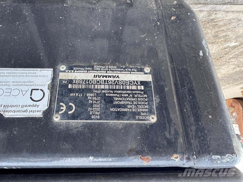 Yanmar SV26 (01789) *FR002 حفارات صغيرة أقل من 7 طن (حفارات صغيرة)
