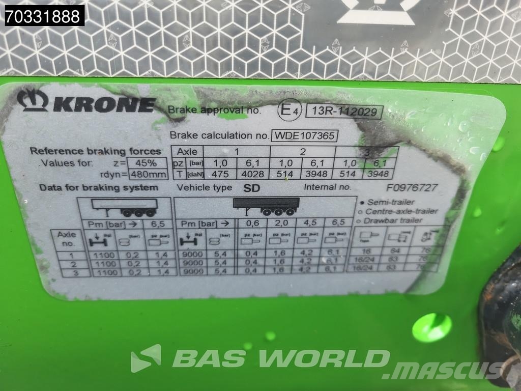 Krone SD Genset Multi 45ft Lift Axle Konteyner yari çekiciler