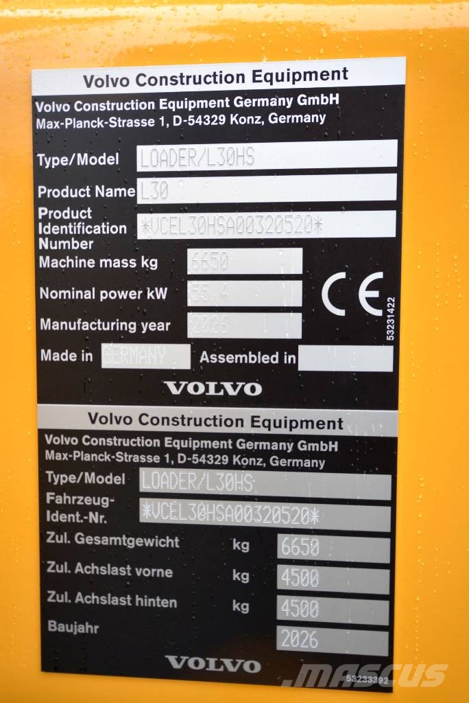 Volvo L 30 HS Speeder 30 km/h Utovarivači na točkove