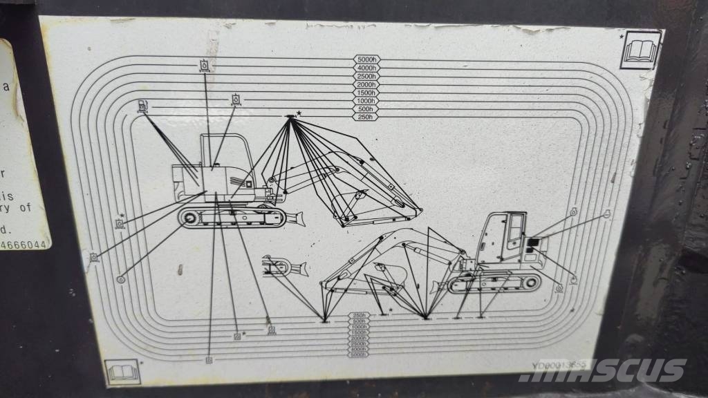 Hitachi ZX 85-6, 2023, 2.314H, Quick coupler+3 new buckets Escavadeiras Midi 7t - 12t