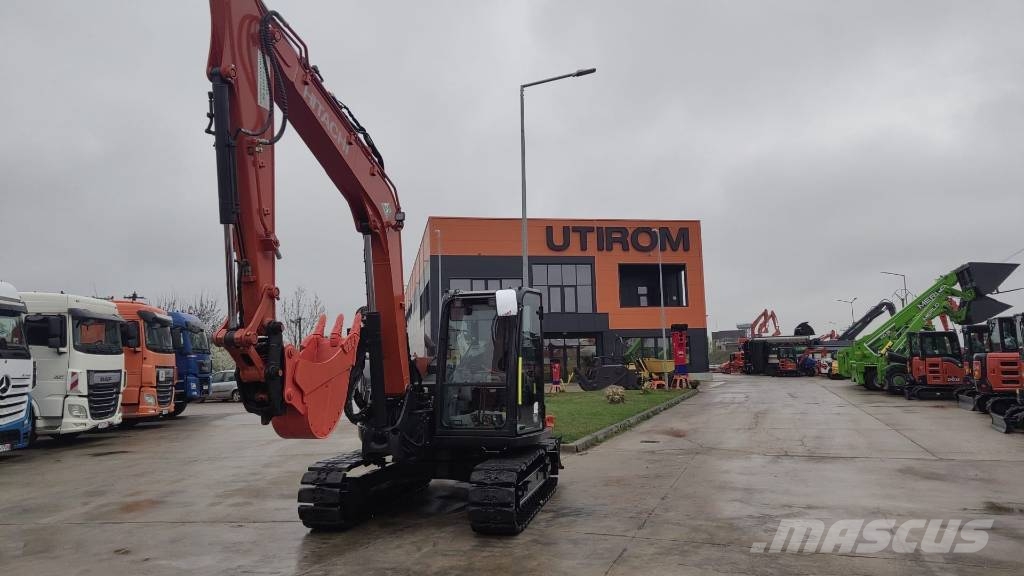 Hitachi ZX 85-6, 2023, 2.314H, Quick coupler+3 new buckets Escavadeiras Midi 7t - 12t