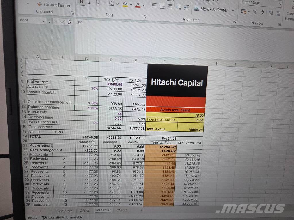 Hitachi ZX 85-6, 2023, 2.314H, Quick coupler+3 new buckets Escavadeiras Midi 7t - 12t