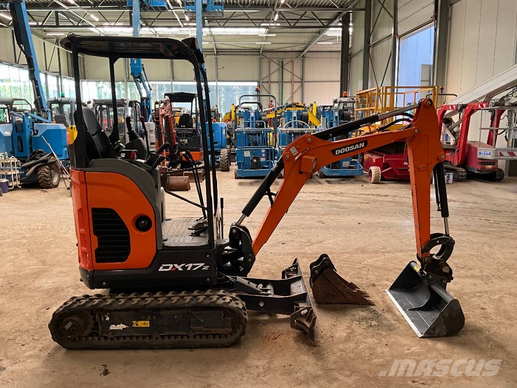 Doosan DX 17 Z Mini ekskavatoriai < 7 t
