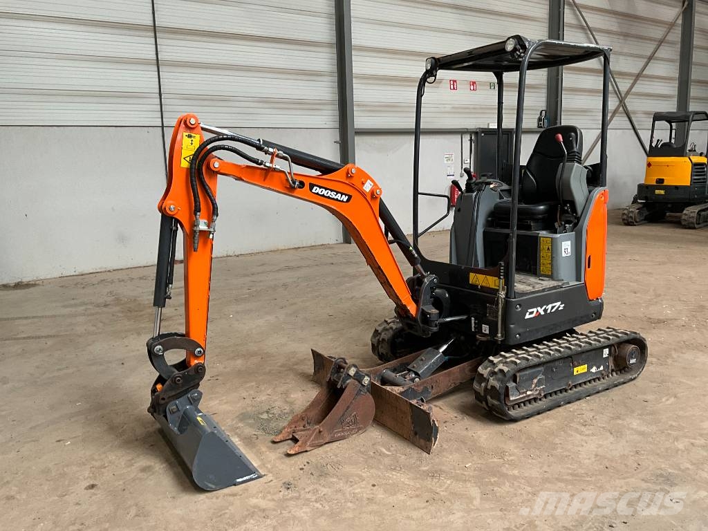 Doosan DX 17 Z Mini ekskavatoriai < 7 t