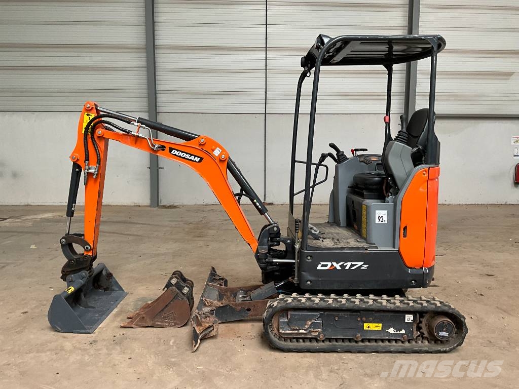 Doosan DX 17 Z Mini ekskavatoriai < 7 t