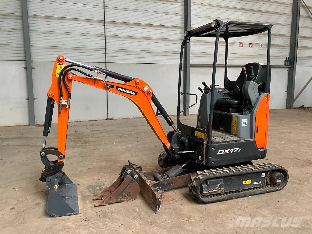 Doosan DX 17 Z Mini ekskavatoriai < 7 t